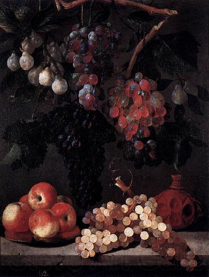 Juan Bautista de Espinosa manzanas y ciruelas Norge oil painting art